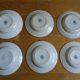6 mismatched hollow plates Terre de fer