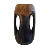 Vase à anses grès céramique émaillée Denbac art déco
