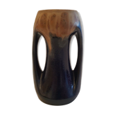 Vase à anses grès céramique émaillée Denbac art déco
