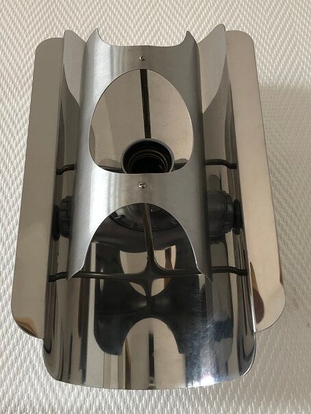 Wall lamp chrome space age 70's