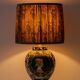 Table lamp in ceramic, Italian Renaissance, Cantagalli style, circa 1880-1900.