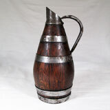 Ringed wooden pitcher