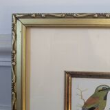 Lithographic frame of birds