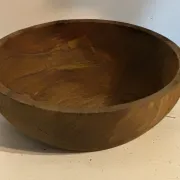 Large vintage solid wood bowl – Catch-all – Centrepiece – 3