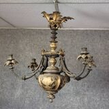 antique chandelier from the time of Napoleon III, dating from the second half of the 19th century