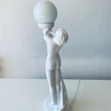 Lampe danseuse nue en céramique