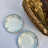 2 ironstone plates St Amand