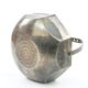 Art Nouveau sugar bowl, silver-plated brass, Austria, early 20th century