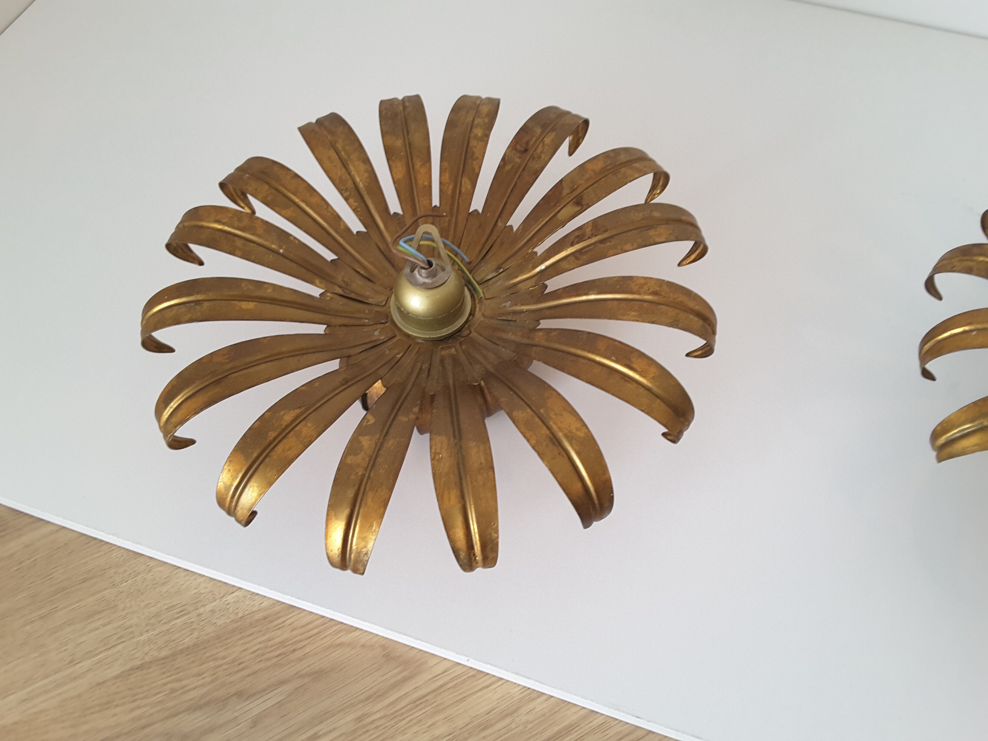 Vintage flower sconces