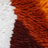 Vintage carpet in wool - 'fity shades of orange' - Germany - 1960's