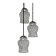 Antique cascade 3-bulb vintage chandelier
