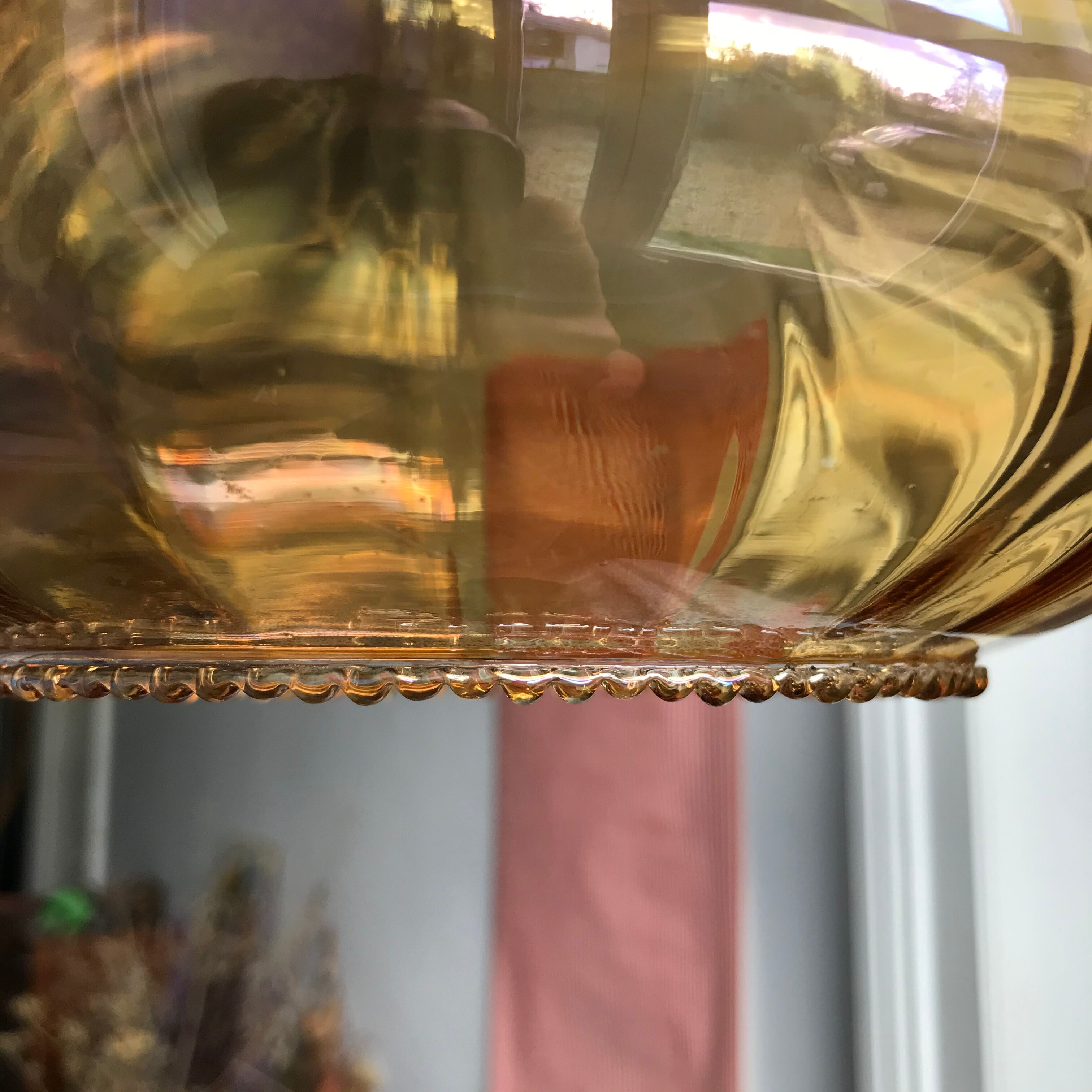 Vintage blown glass hanging