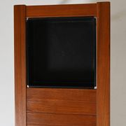 Banc en teck scandinave avec jardinière, années 1960