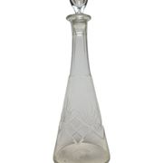 Art Deco crystal carafe, Germany, 1900s