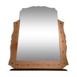 Pink facets and edges beveled 105x77cm mirror