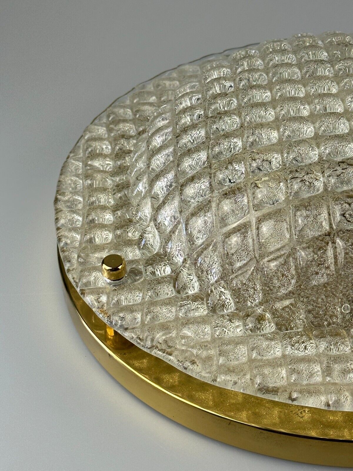 60s 70s Plafoniere ceiling lamp by Fischer Leuchten Germany Space Age