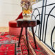Rough wood tripod stool ethnic style