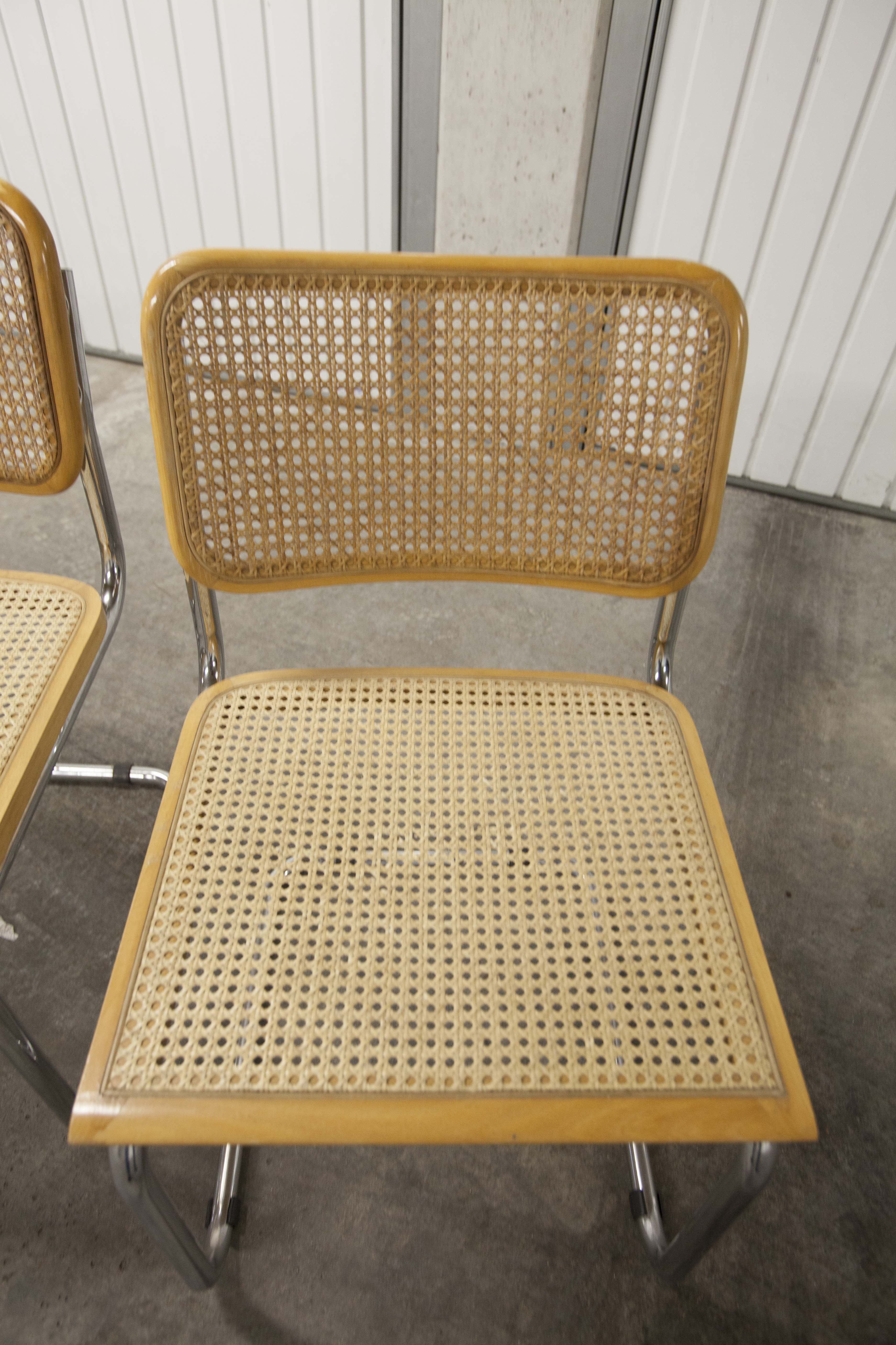 Set of 6 chairs by Marcel Breuer B32