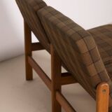 2X Jørgen Bækmark Lounge Chairs Model J84, 1971 Denmark