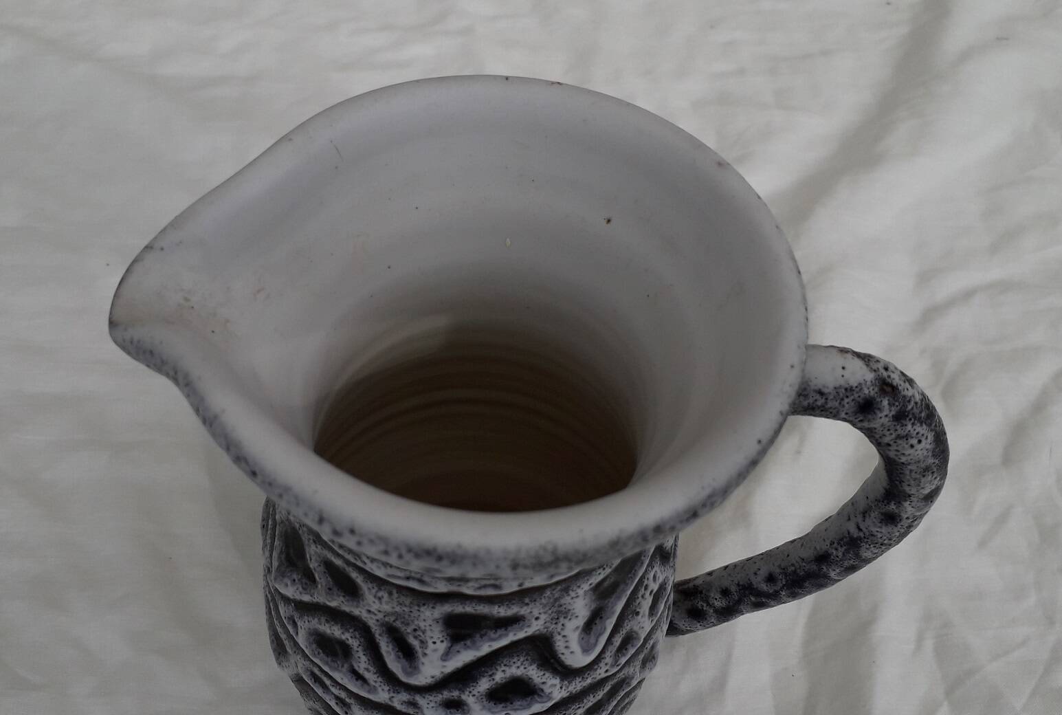 Grey ceramic jug