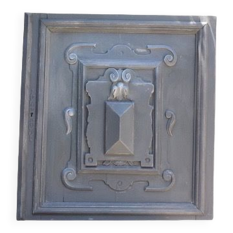 Old woodwork door with black patina