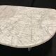 Table basse vintage en marbre blanc de carrare