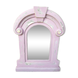 Mirror with wooden frame