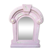 Mirror with wooden frame