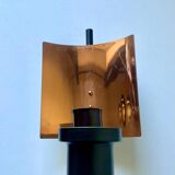 Applique murale Art Déco scandinave en métal/cuivre vintage