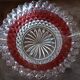 Vintage glass salad bowl