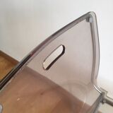 Serie 4 chaises plexis