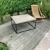 Table basse en bois brut