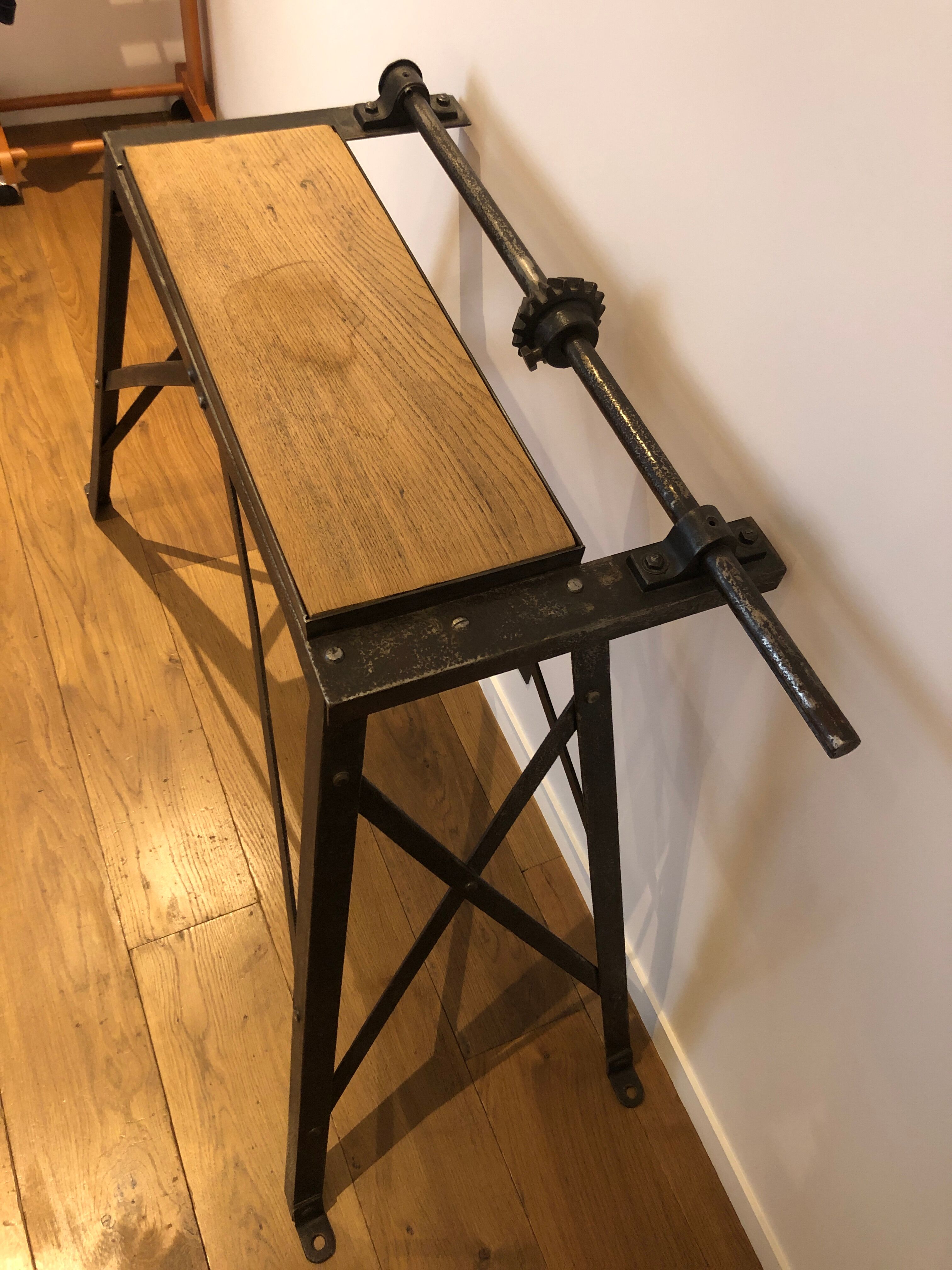 Industrial-style console