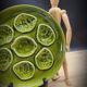 Green oyster plate