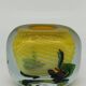 Vase Murano jaune signé Robert Pierini