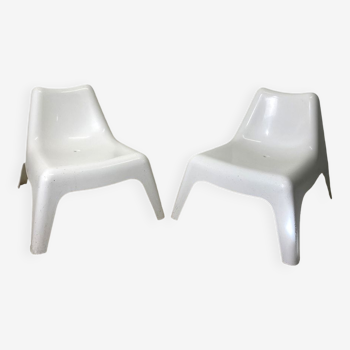 Pair of garden chairs Model VAGÖ Design Thomas Sandell for Ikea