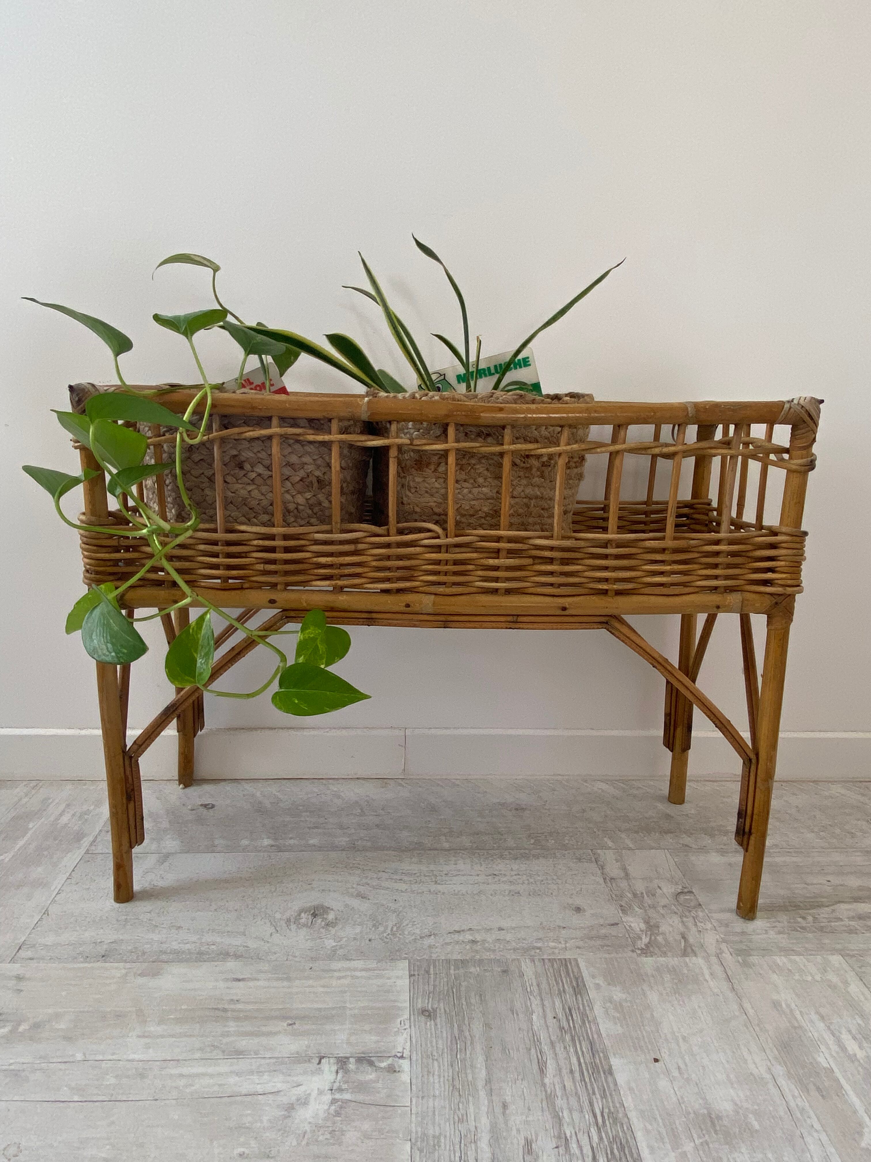 Rattan planter