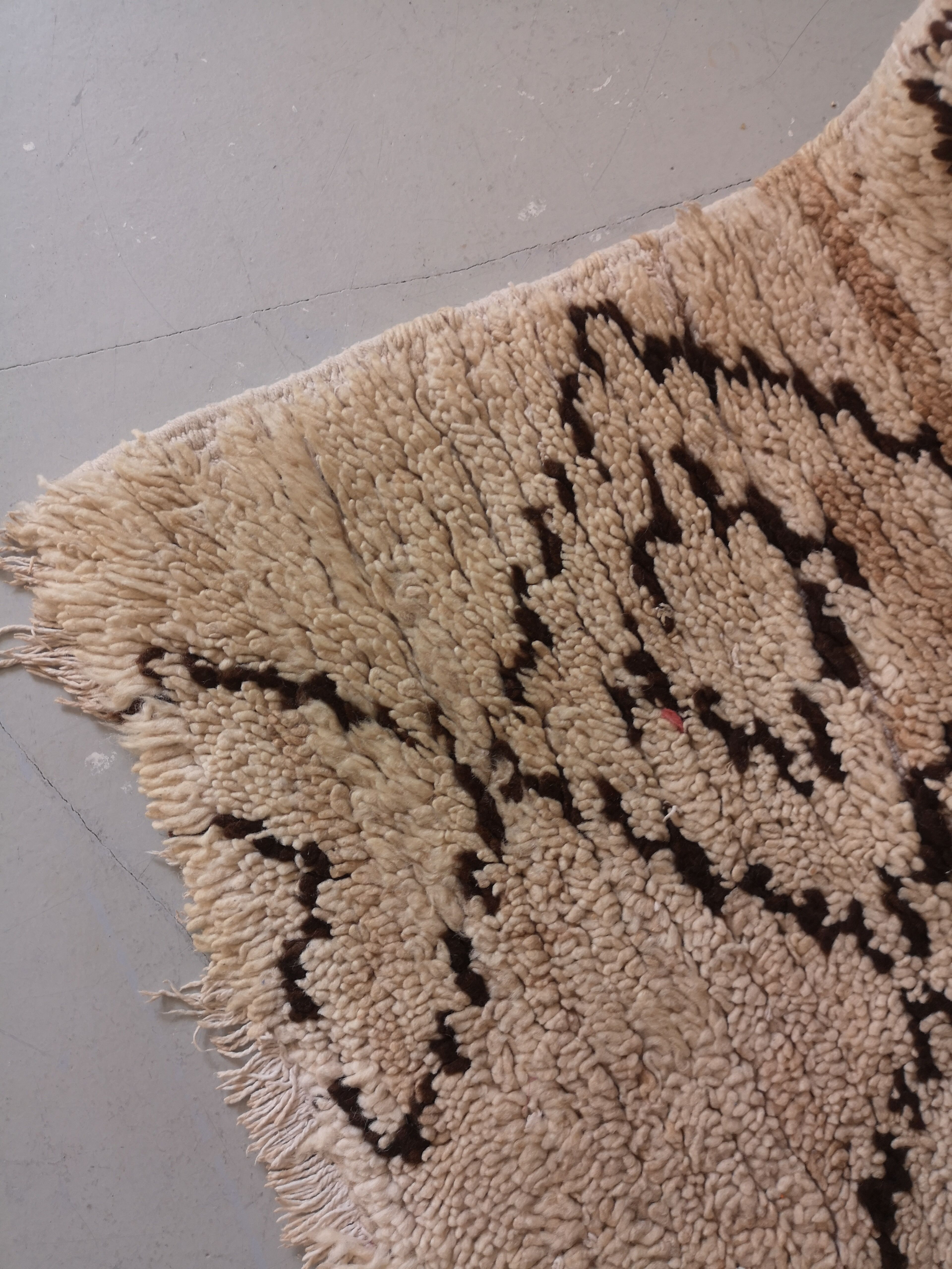 Moroccan berber carpet woven hand, beniouarain 72x166cm