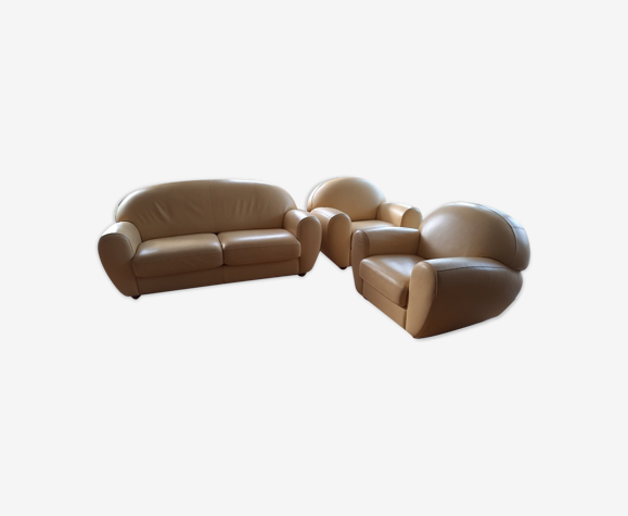 Canapé et deux fauteuils