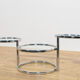 Mid-Century Chrome and Glass Coffee Table by Milo Baughman, USA, 1970s
