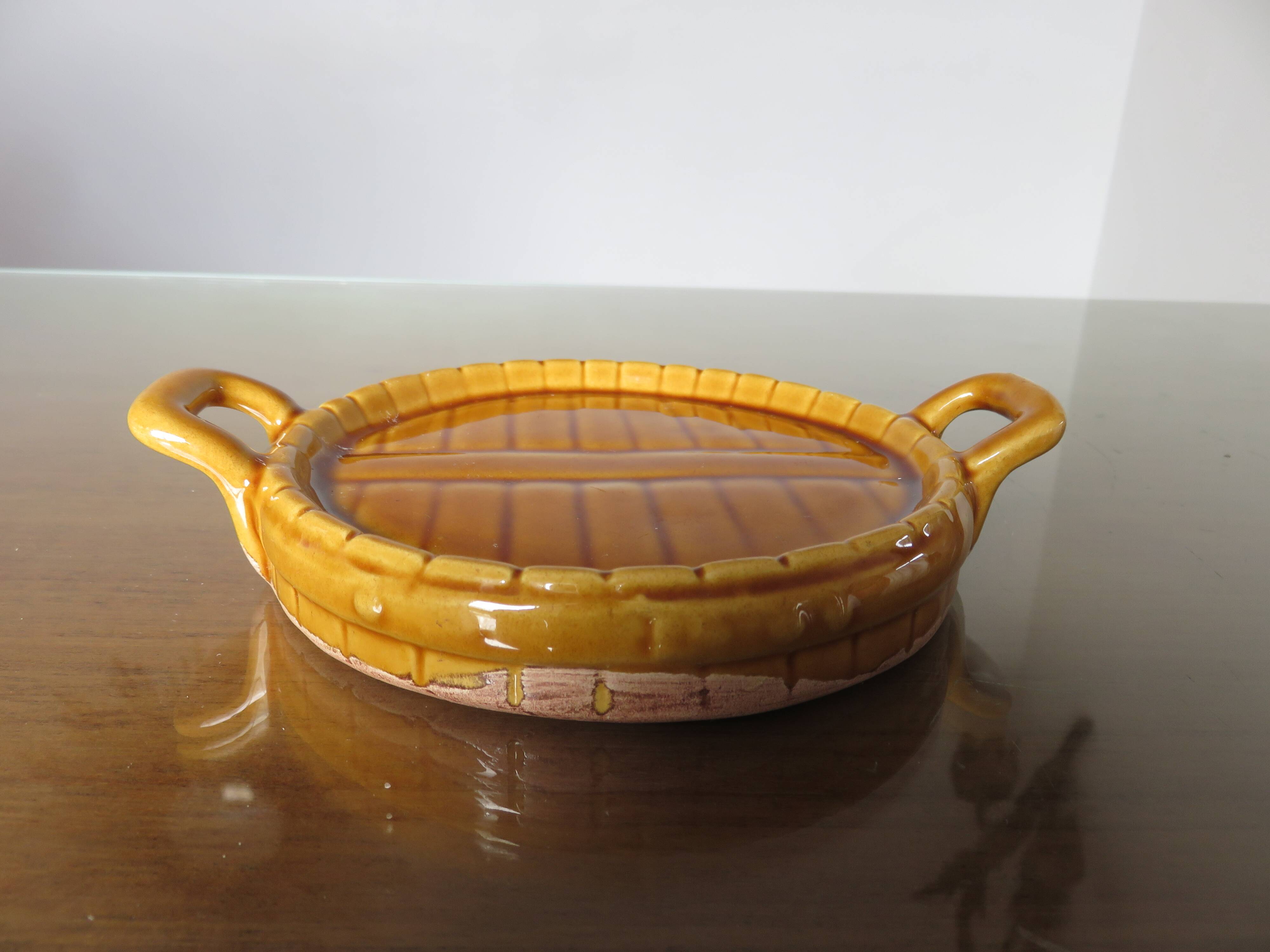 Albert Ferlay Vallauris ceramic bottle coaster 50s 60s