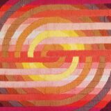 Patrice Allart geometric kinetic tapestry circa 1970
