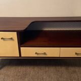 Enfilade meuble tv vintage en teck