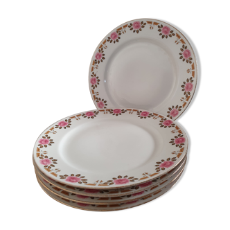 Assiettes à dessert en porcelaine de Limoges