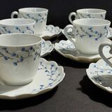 Limoges Giraud porcelain cups set of ten