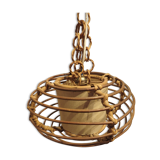 Rattan hanging lamp