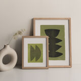 Painting on paper illustration dated and signed eawy m312