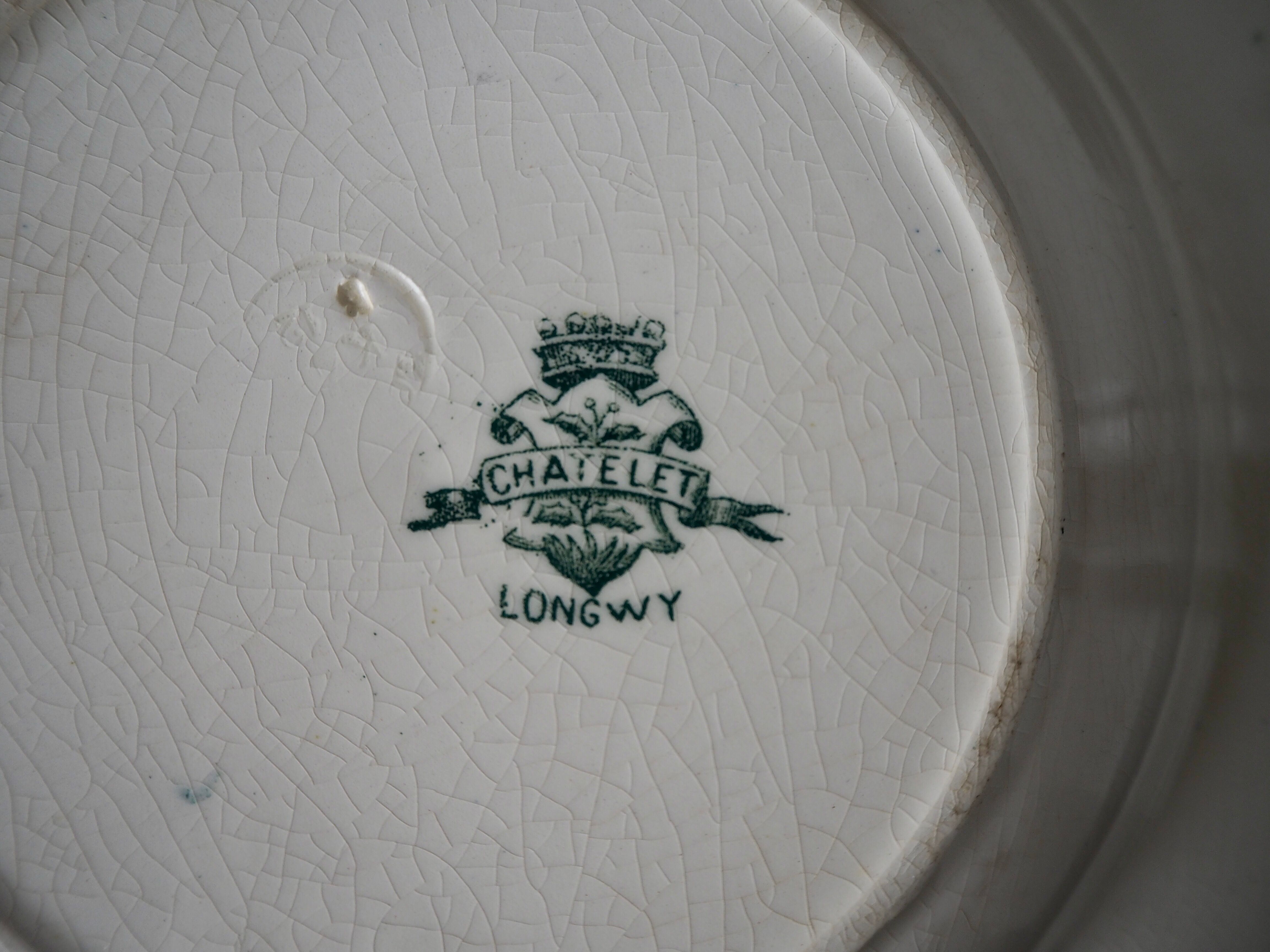 4 Longwy plates, Château model