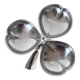 Stainless steel clover serving dish, 60s-70s