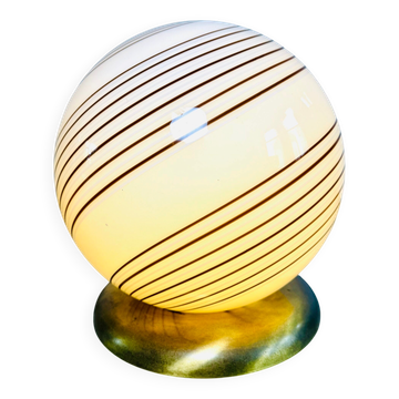 Lampe de table Swirl Sphere Série 6000 par Zonca Voghera, Italie, années 1970.